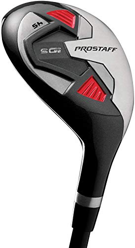 Wilson Staff Golfschläger, Pro Staff SGI Hybrid 4, Für Linkshänder, Schaft aus Graphit, Rot/Schwarz, WGD151900