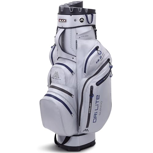 Big Max Dri Lite Silencio 2 Cartbag - Wasserabweisende Golftasche Silber