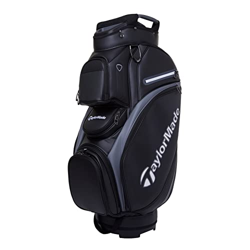 TaylorMade Golf Deluxe Cart Bag 2023, Black /Grey, Einheitsgröße