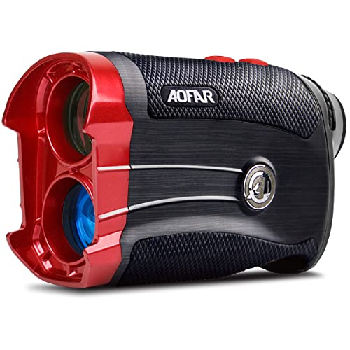 AOFAR GX-2S Laser Golf Entfernungsmesser mit Slope On/Off,600M Weiß Golf Rangefinder mit Flag-Lock und Vibration,Legal für Wettbewerbe, Geschenkverpackung